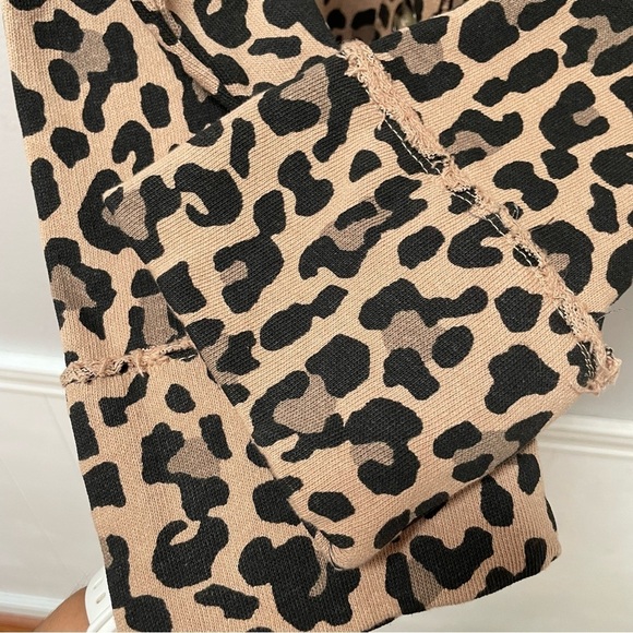 Kensie Cheetah Print button down Jacket/ Sweatshirt 100% Cotton size XL - Picture 3 of 7